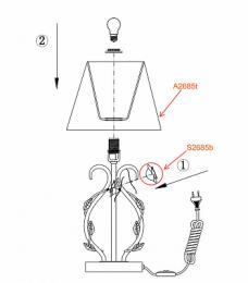 Настольная лампа Odeon Light Padma  - 3